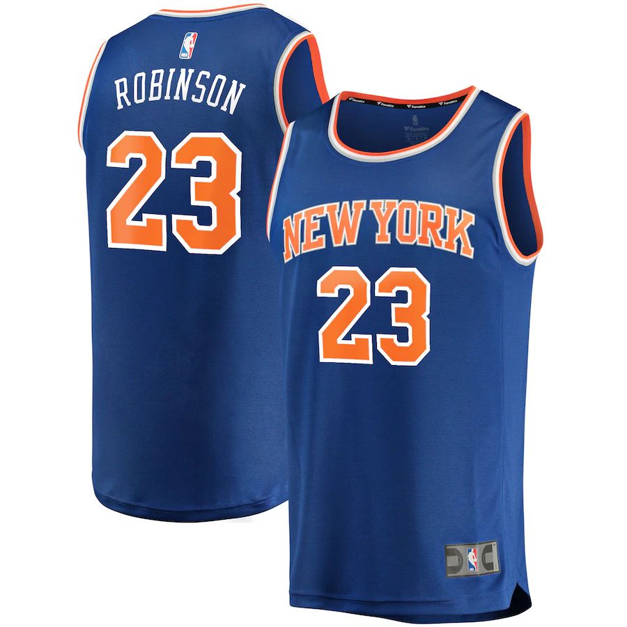 Men New York Knicks #23 Mitchell Robinson Fanatics Branded Royal Fast Break Replica Player NBA Jersey->new york knicks->NBA Jersey
